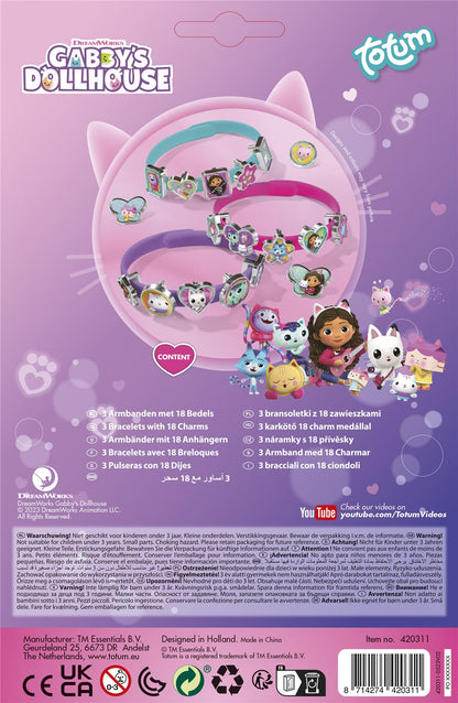 GABBY'S DOLLHOUSE BRACELETS AND CHARMS