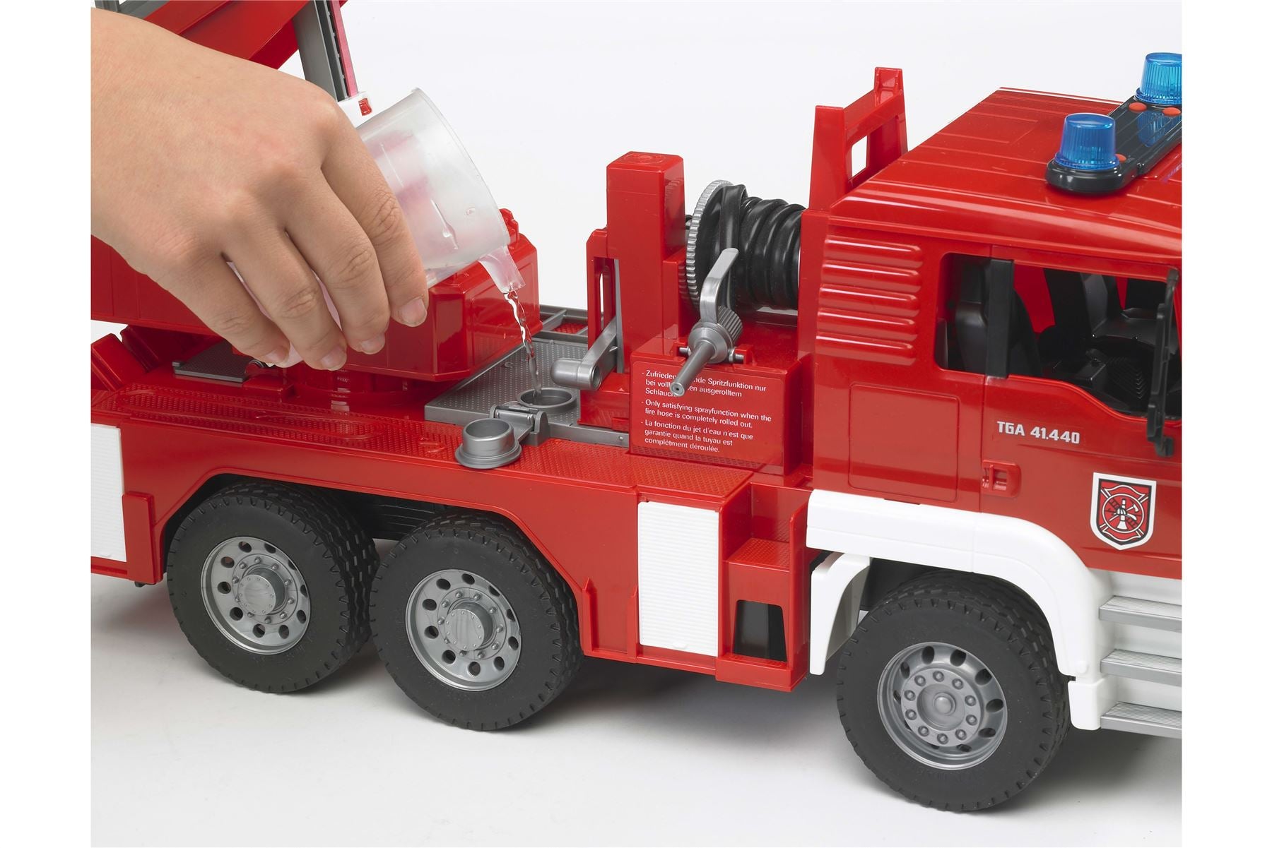 MAN TGA Fire engine with ladder, water pump and L + S Module
