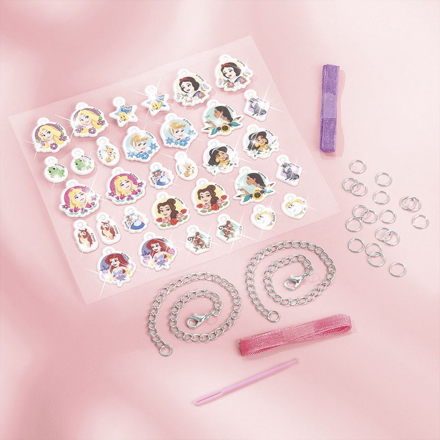 DISNEY PRINCESS PUFFY CHARM BRACELETS
