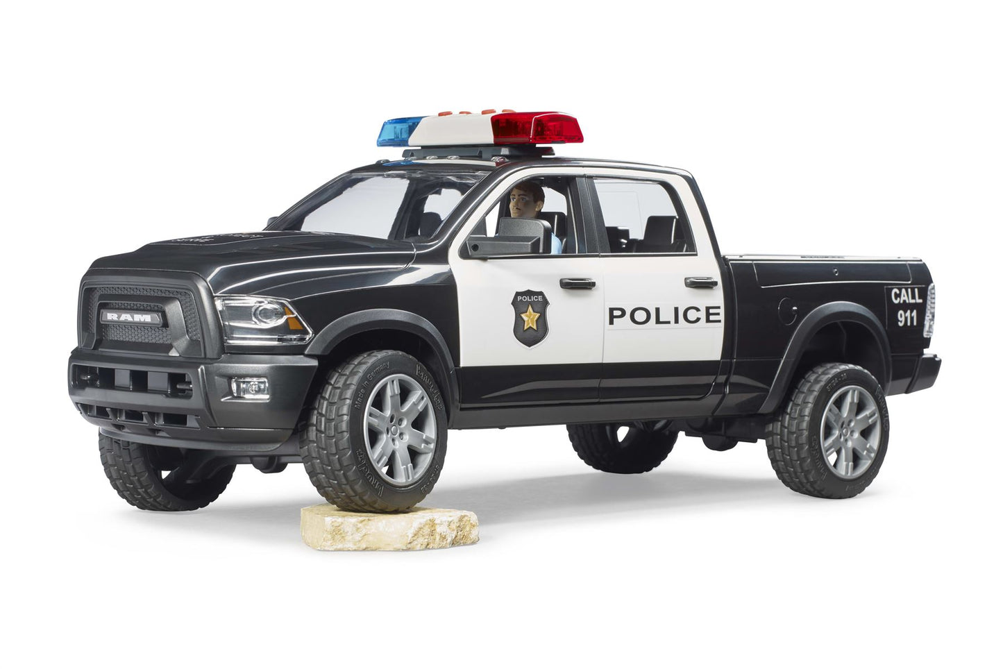 RAM 2500 Police truck with policeman and accessories