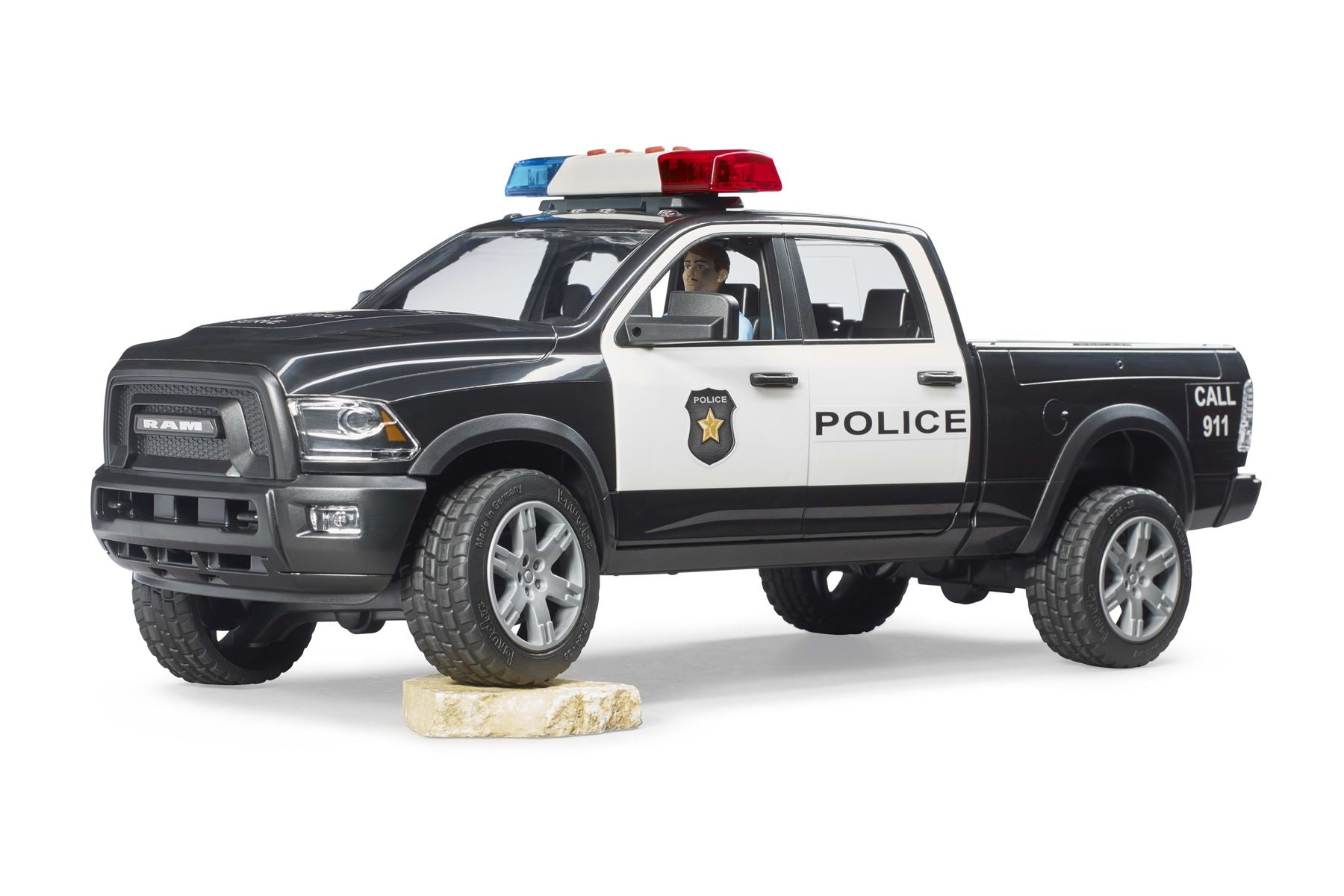 RAM 2500 Police truck with policeman and accessories