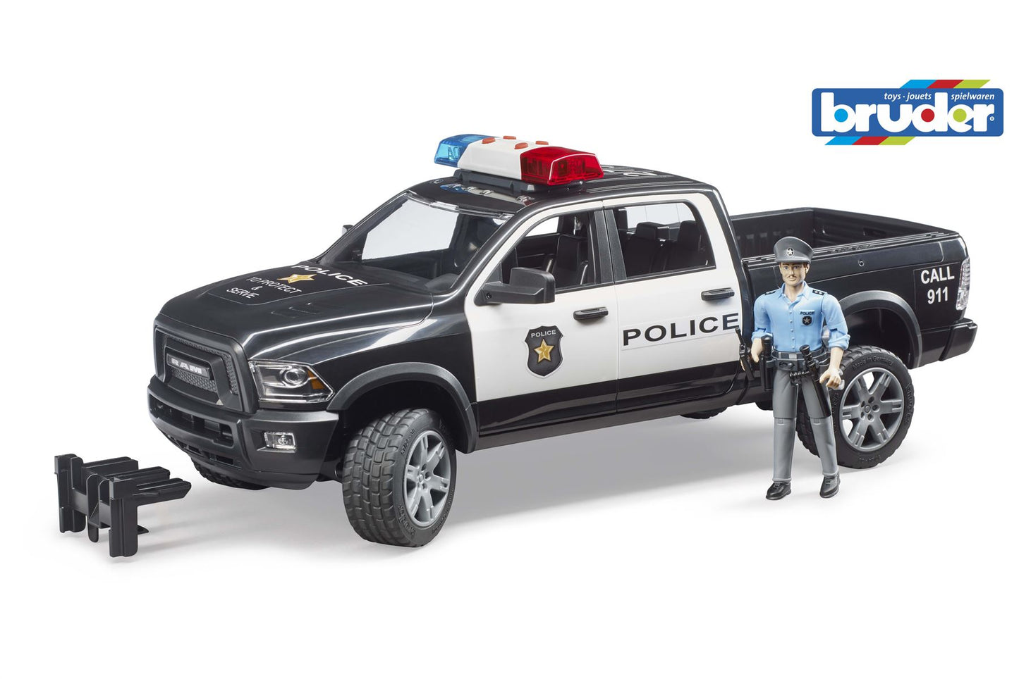 RAM 2500 Police truck with policeman and accessories