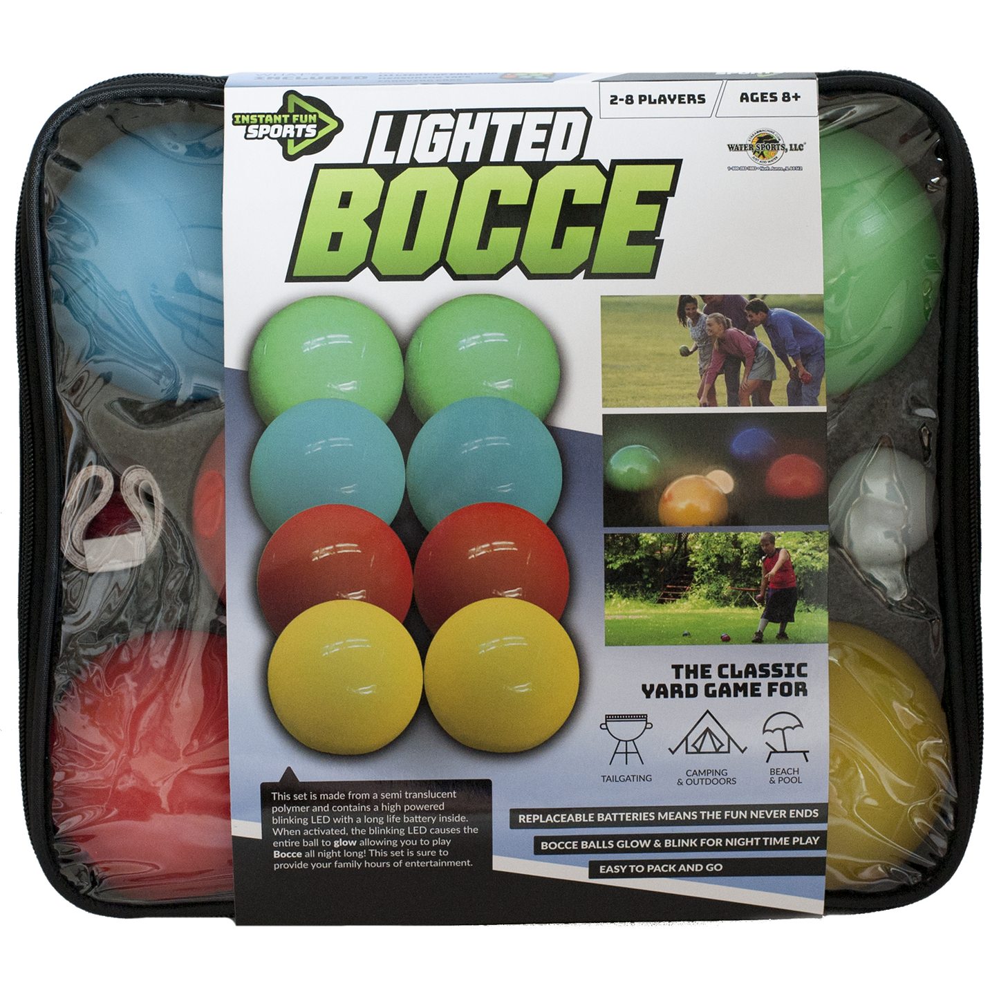 Lighted Bocce Ball Set