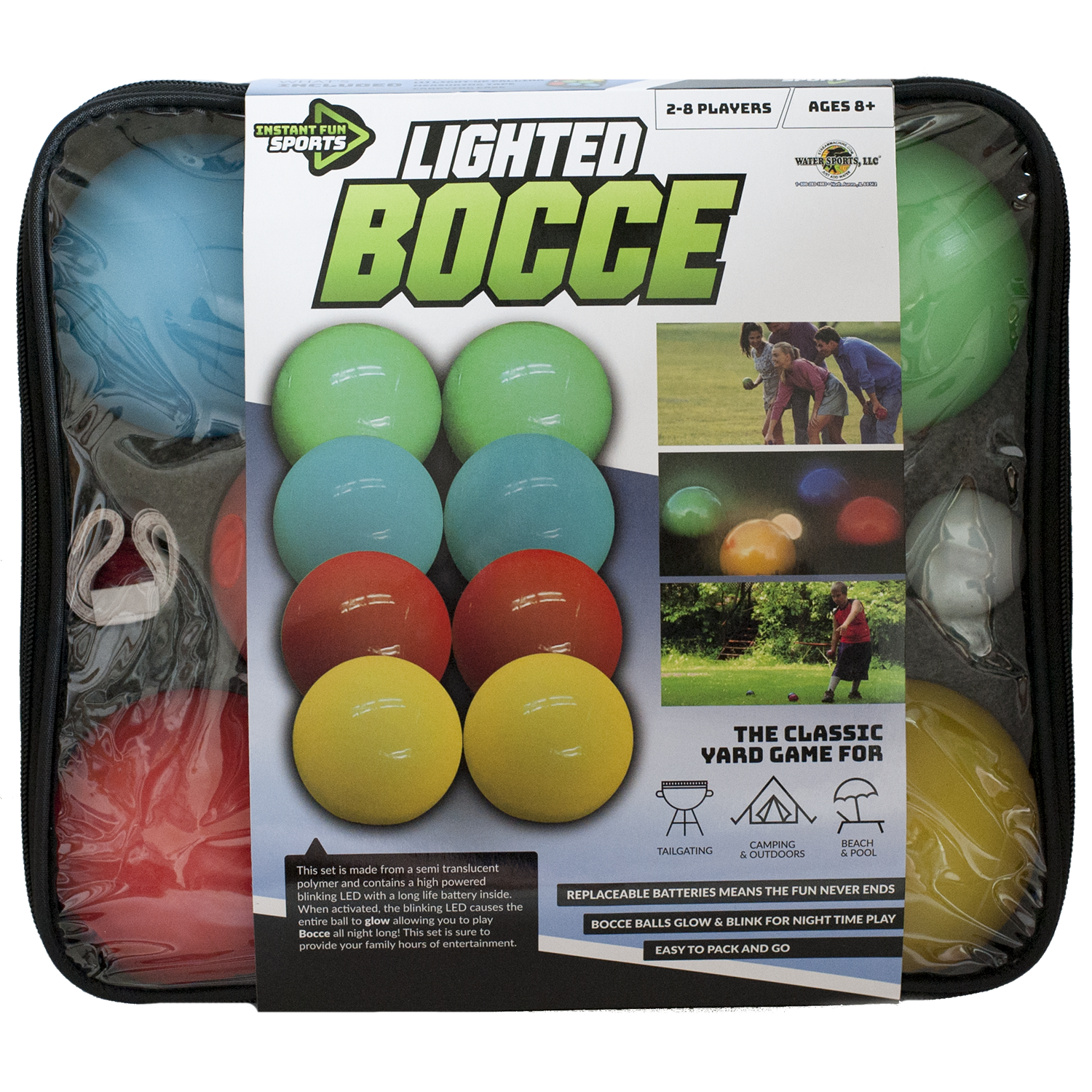 Lighted Bocce Ball Set