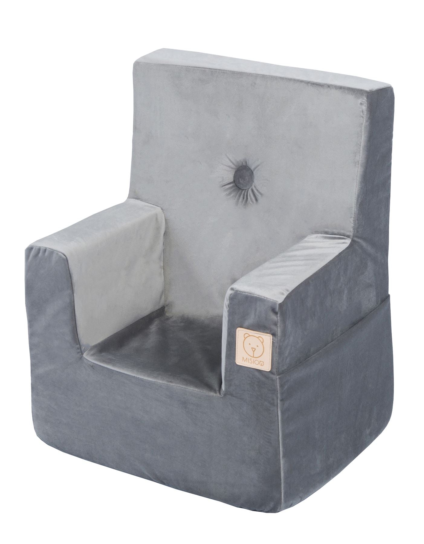 Foldie Seat with Side Pocket Grey
