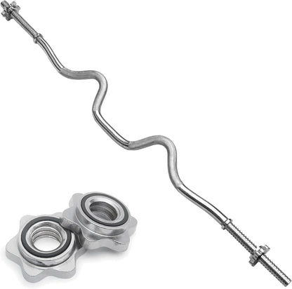 Body Revolution EZ 1" Super Curl Barbell Bar - 1.2m