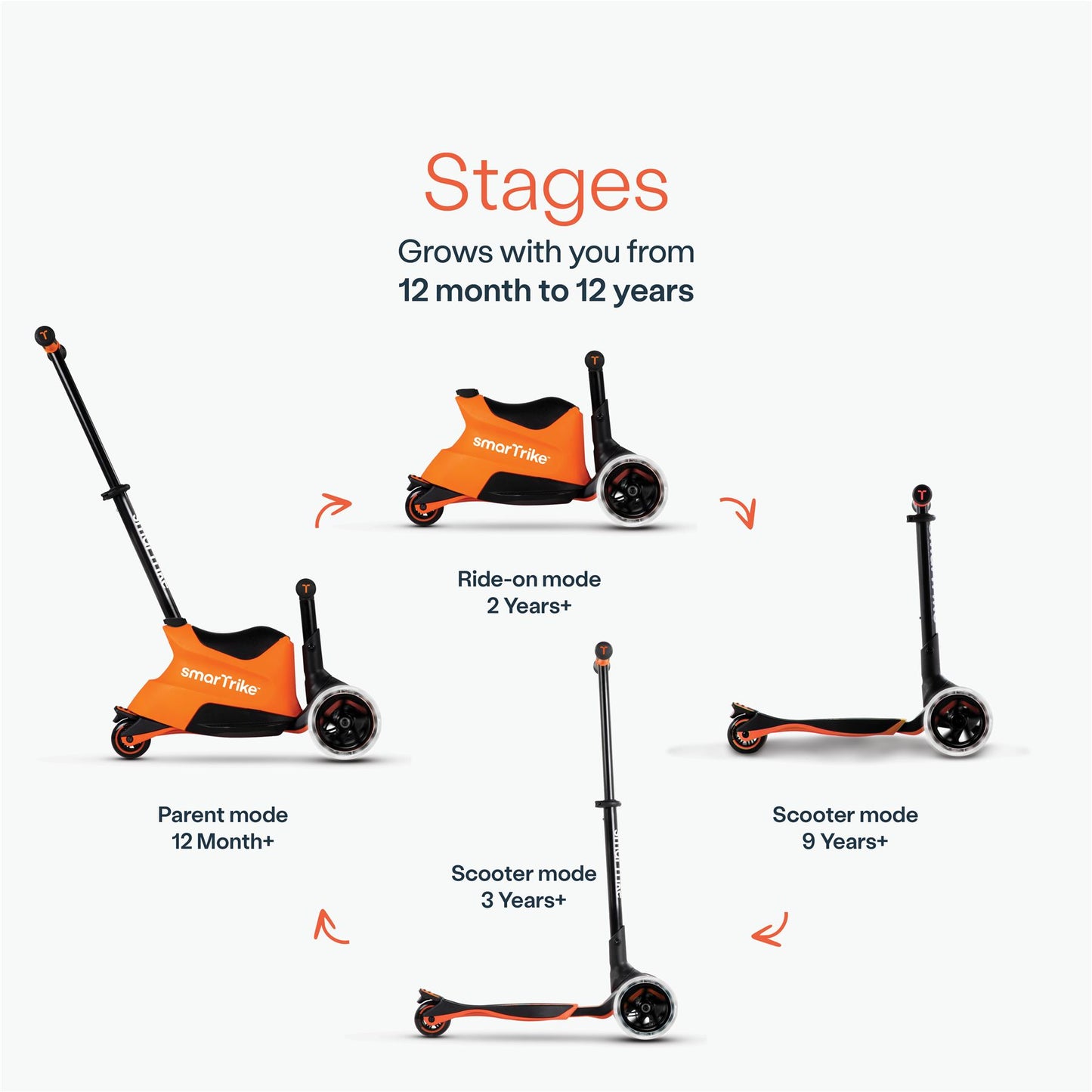 Xtend Scooter Ride on - Orange