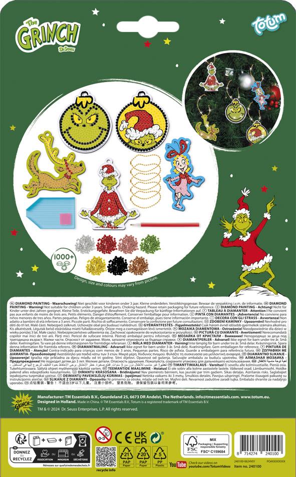 Grinch Diamond Paint Hangers