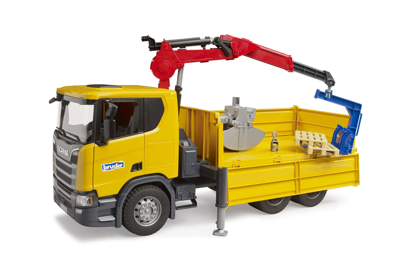 Scania Super 560R Construction truck with crane and 2 pallet