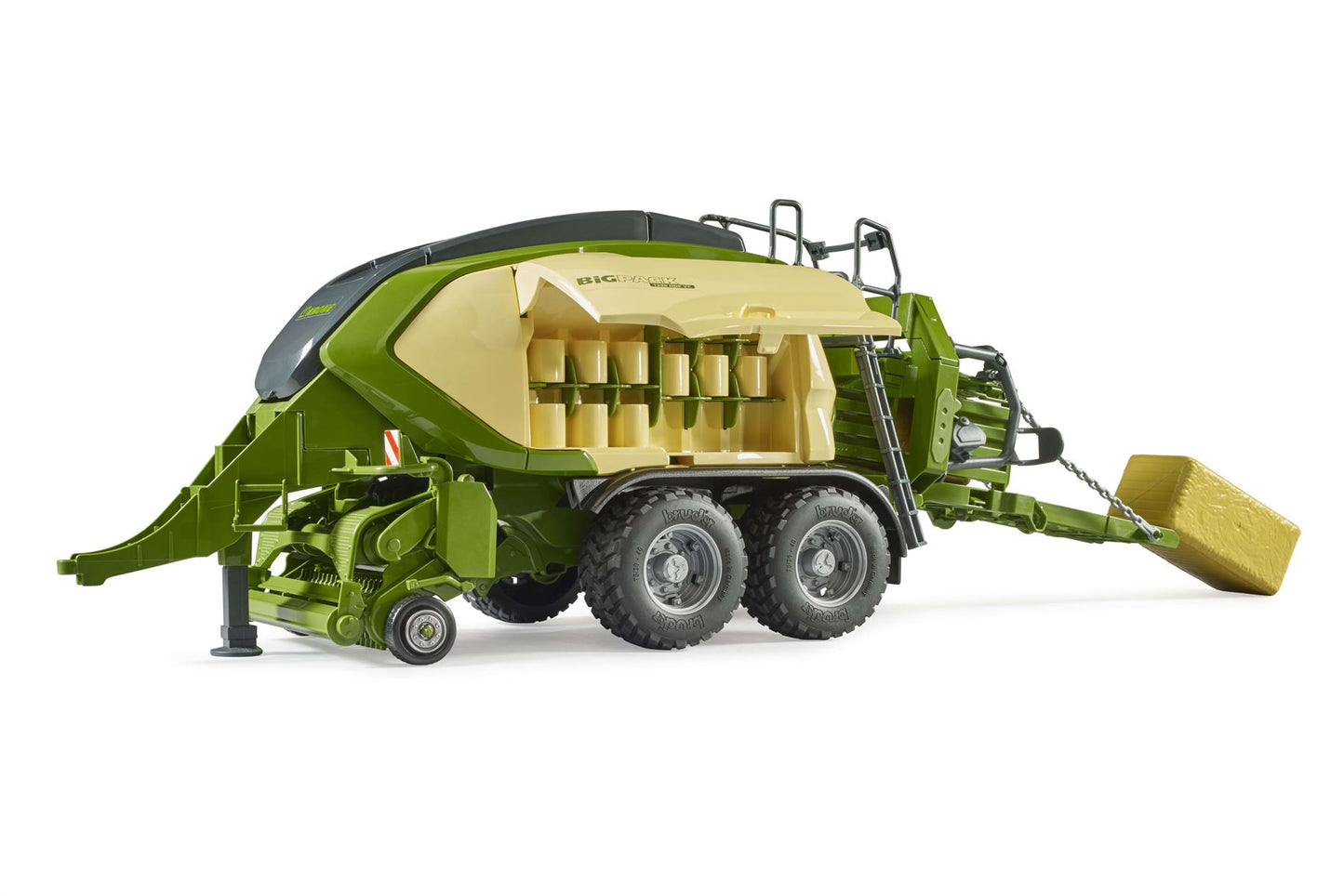 Krone BiG Pack 1290 HDP VC with 2 square bales of hay