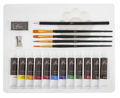 Acrylic art set 21 pcs. in cardboard box