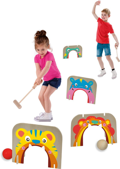 Croquet and bean bag toss