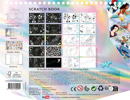 DISNEY 100 YEARS OF WONDER SCRATCH BOOK