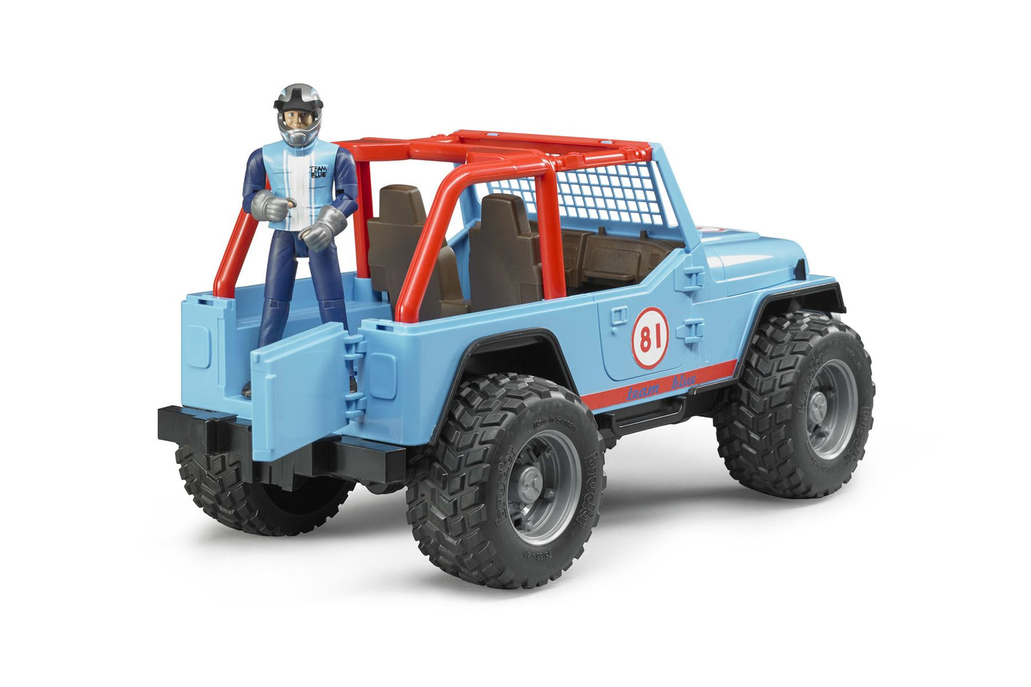 Jeep Cross Country racer blue with driver