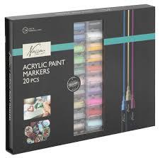 Acrylic markerset, 20 pcs in FC windowbox