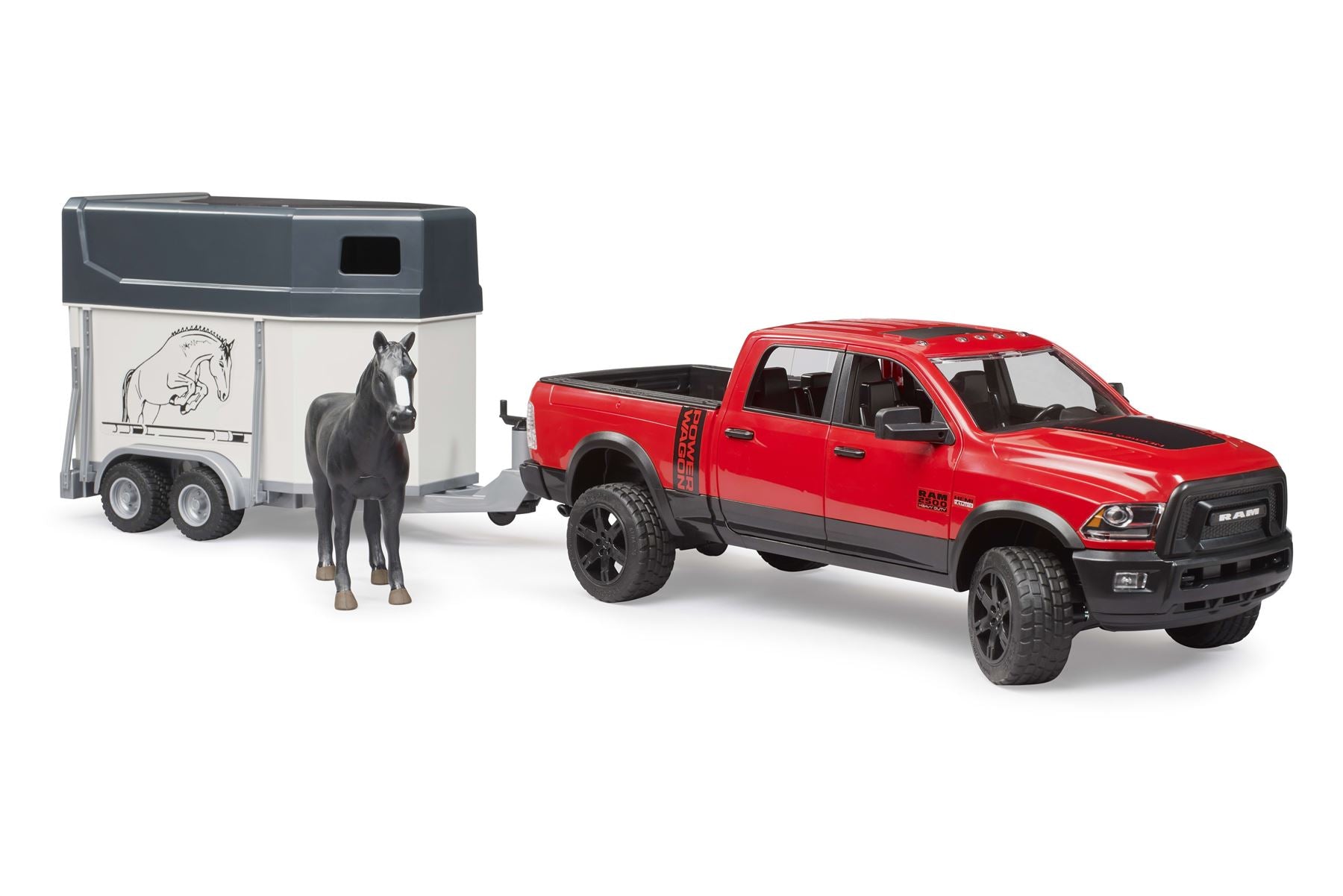 RAM 2500 Power Wagon with horse trailer and 1 horse