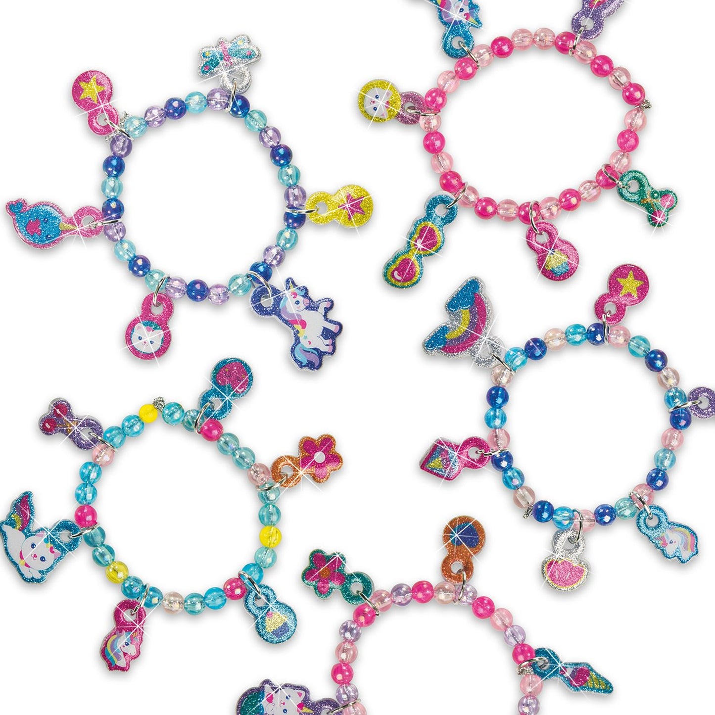 Puffy sticker bracelets