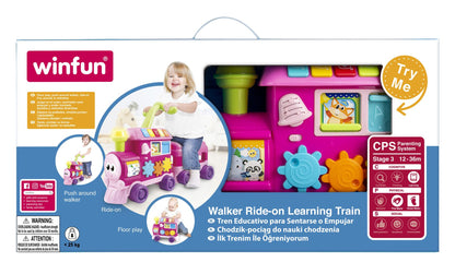 Walker Ride-On Learning Train -Pink