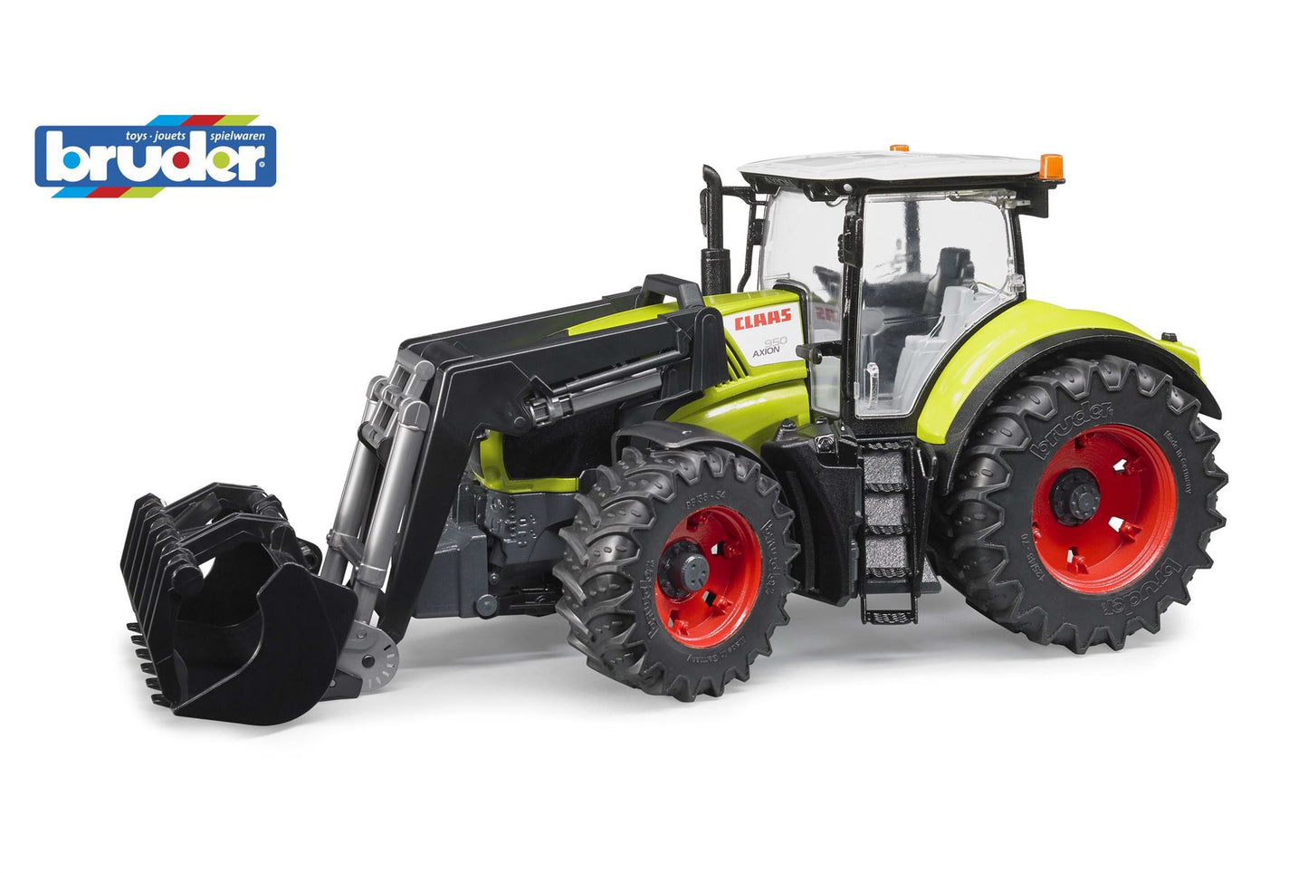 Claas Axion 950 with frontloader