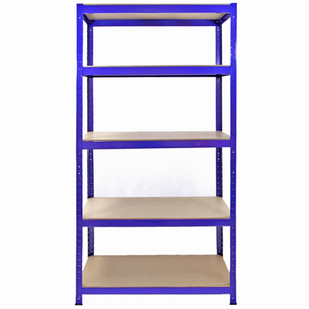 3 x Monster Racking T-Rax Metal Storage Shelves, Blue, 90cm W, 45cm D - 144088