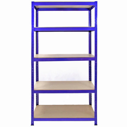 3 x Monster Racking T-Rax Metal Storage Shelves, Blue, 90cm W, 45cm D - 144088