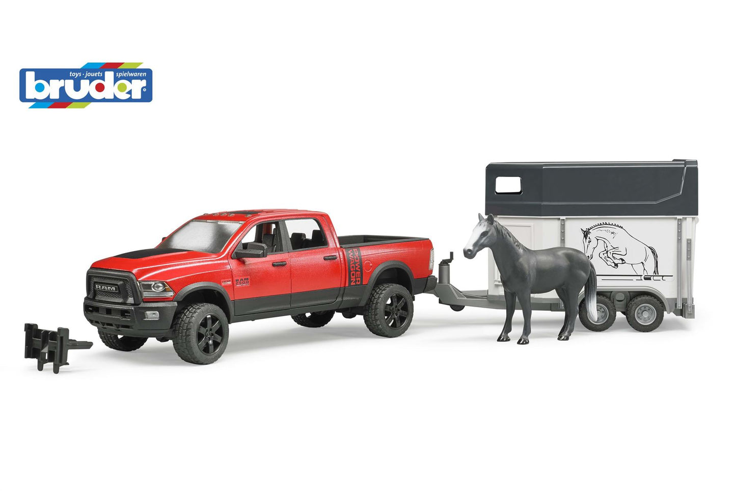 RAM 2500 Power Wagon with horse trailer and 1 horse