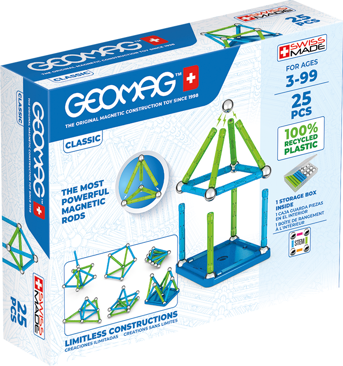 Geomag Classic 25 Magnetic Shapes - 25 Pieces