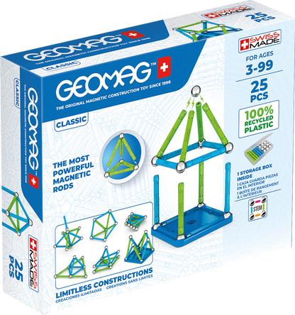 Geomag Classic 25 Magnetic Shapes - 25 Pieces