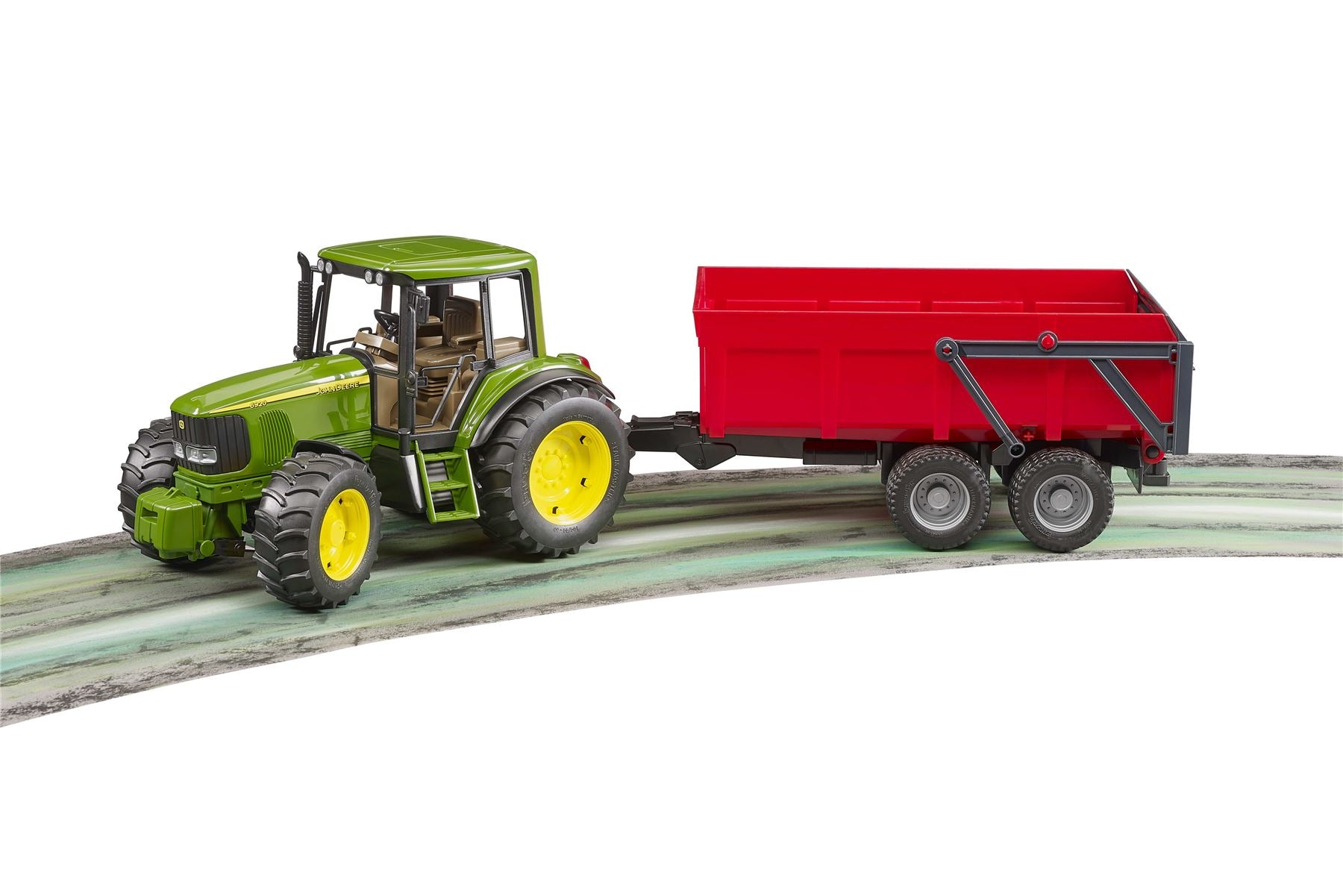 John Deere 6920 with tipping trailer