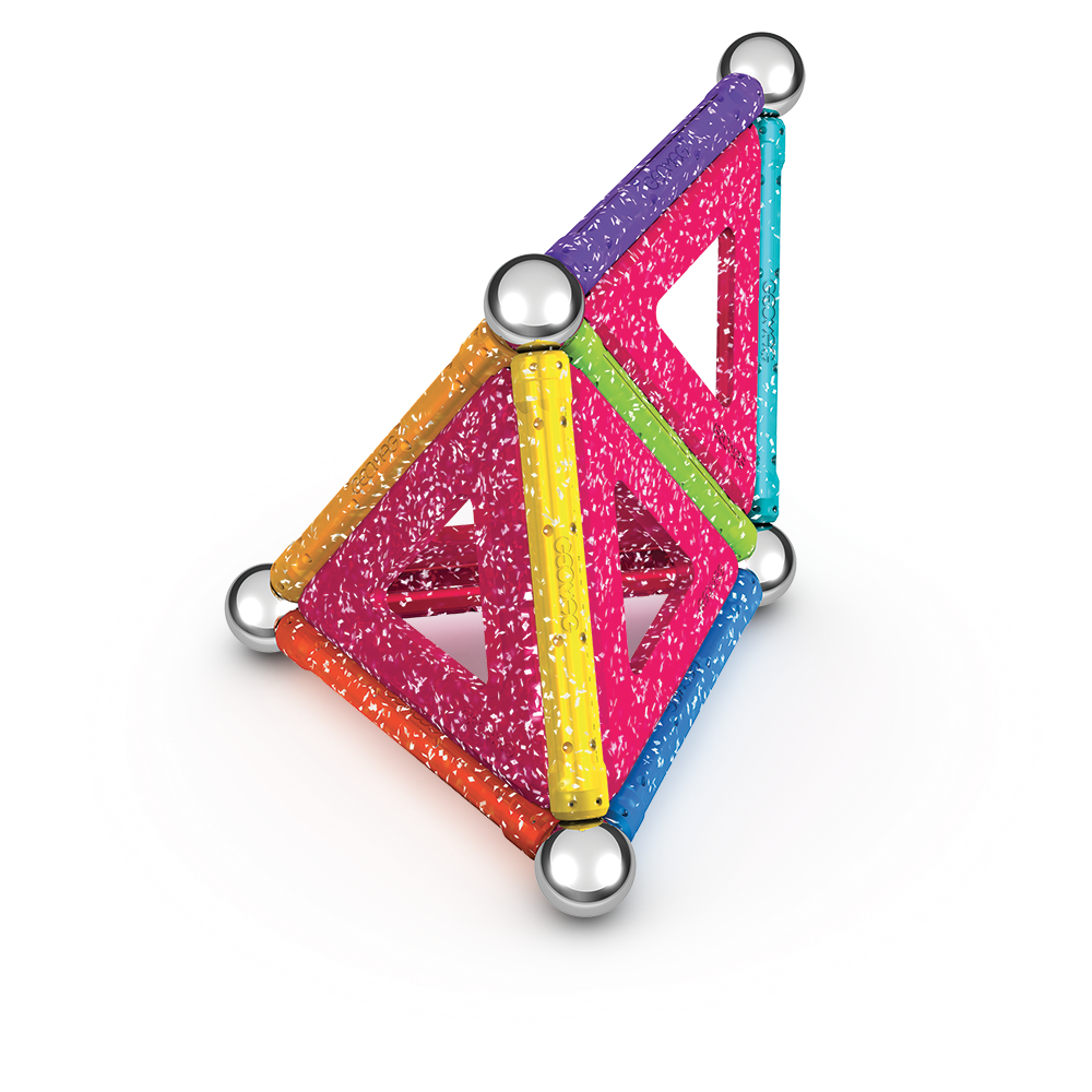 Geomag Recycled Magnetic Glitter Panels - 22 Pieces