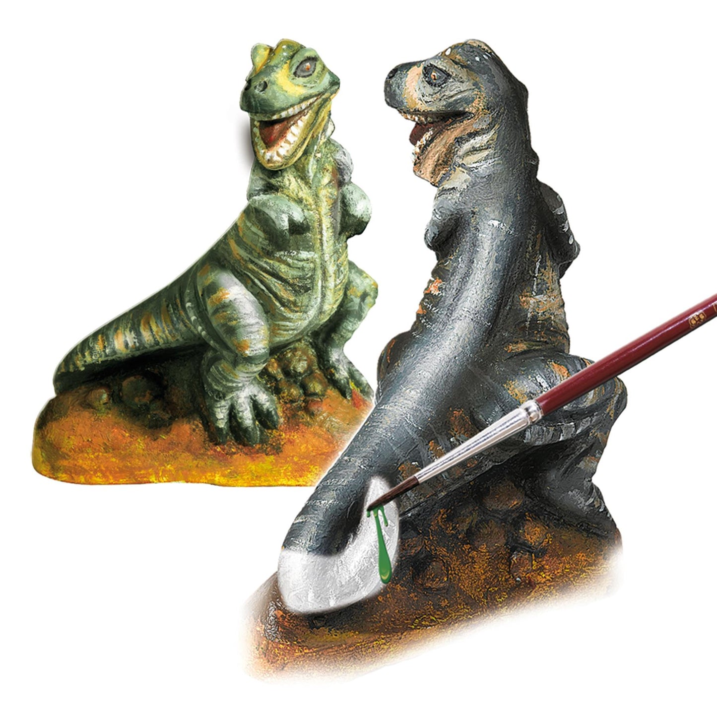 Casting and painting - T-rex