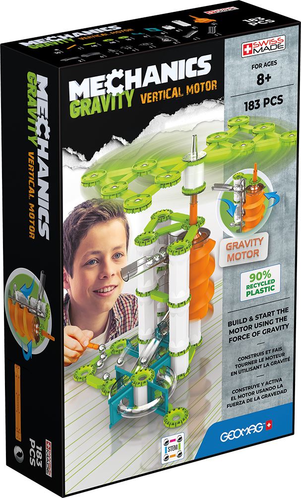 Geomag Mechanics Gravity Magnetic Vertical Motor - 183 Pieces