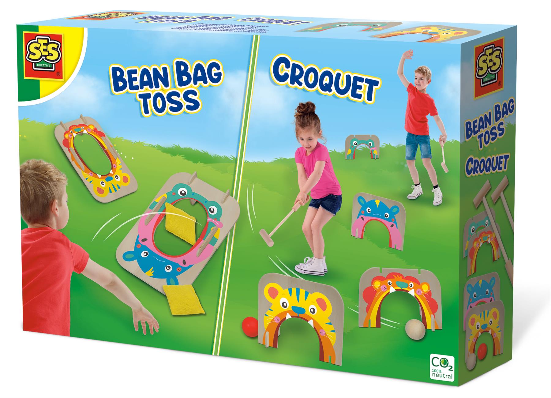Croquet and bean bag toss