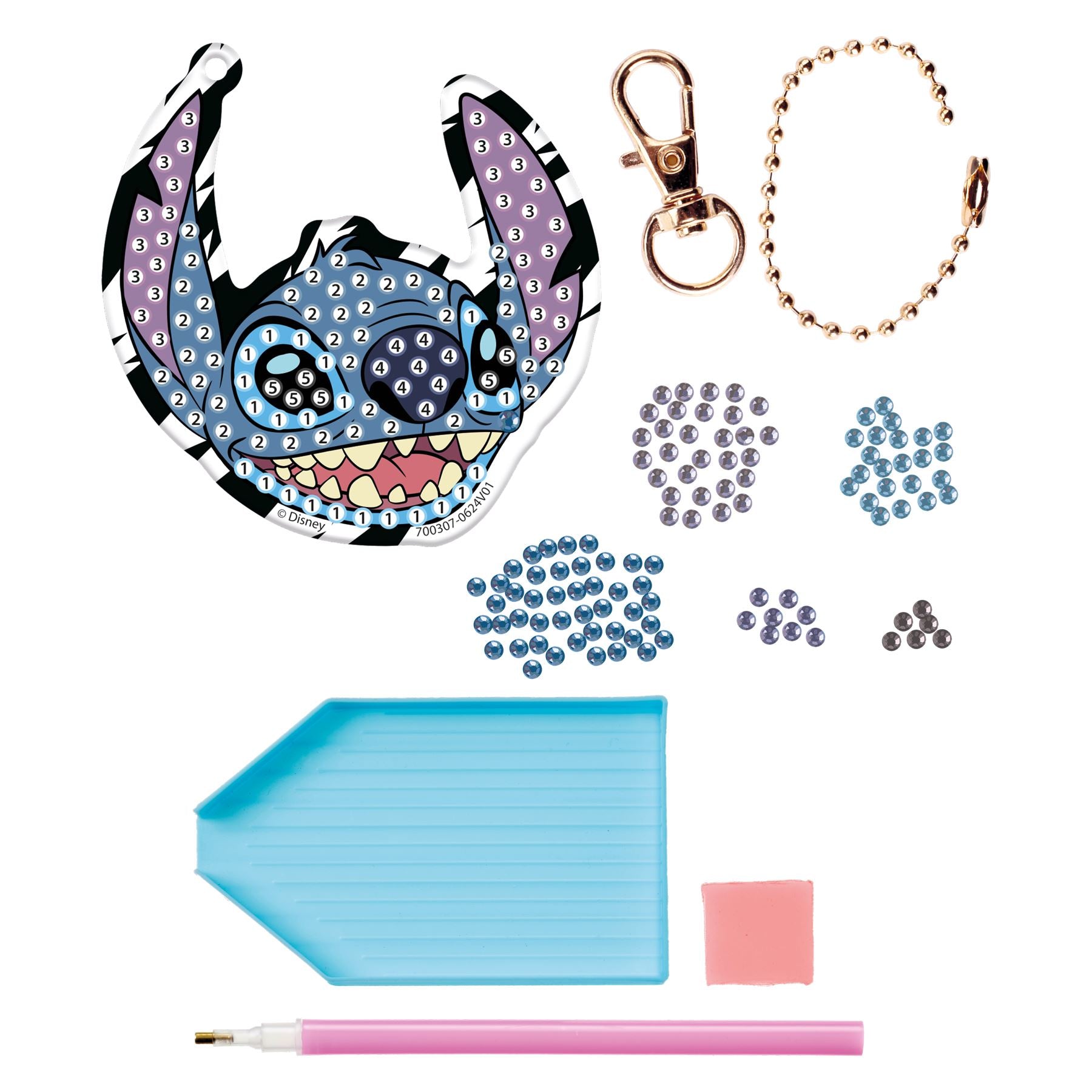 Stitch - Diamond Painting Keyring