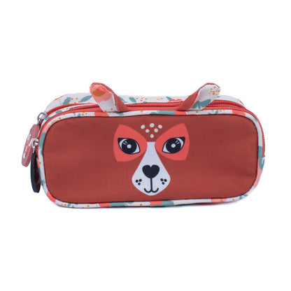2-ZIP ANIMAL FACE PENCIL CASE MELIMELOS THE DEER