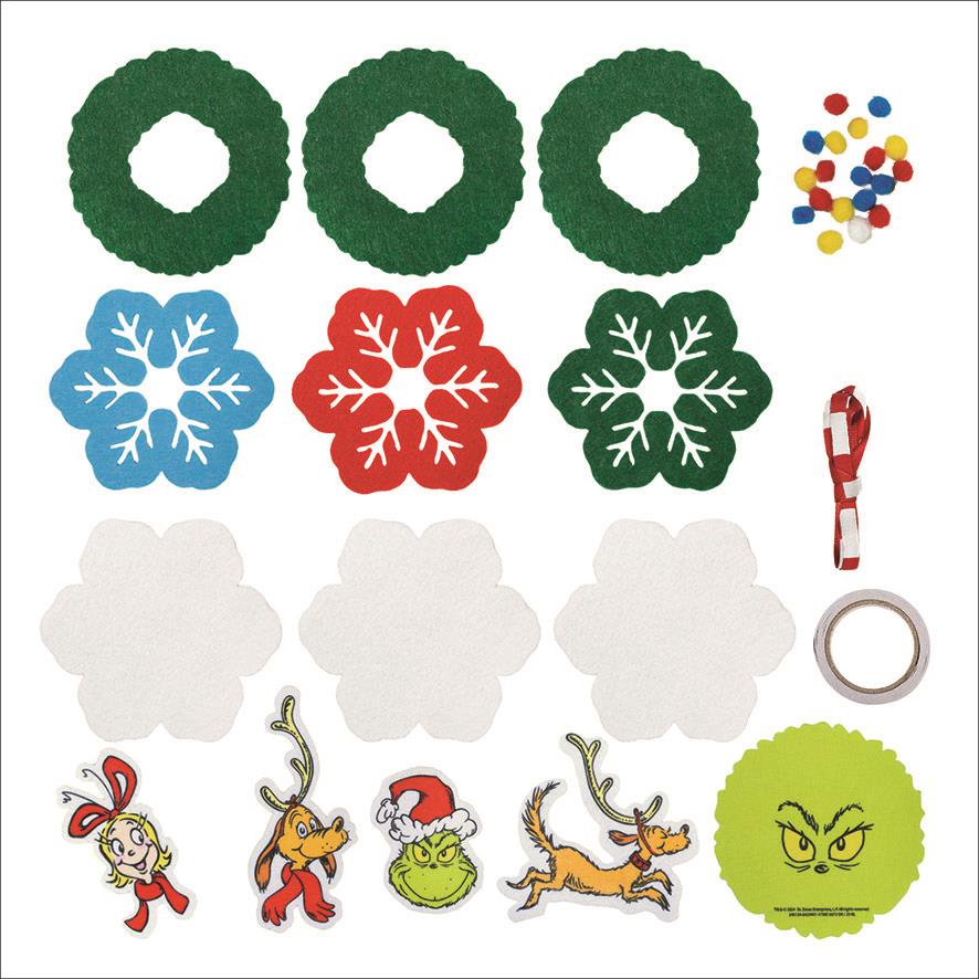 Grinch Felt hangers