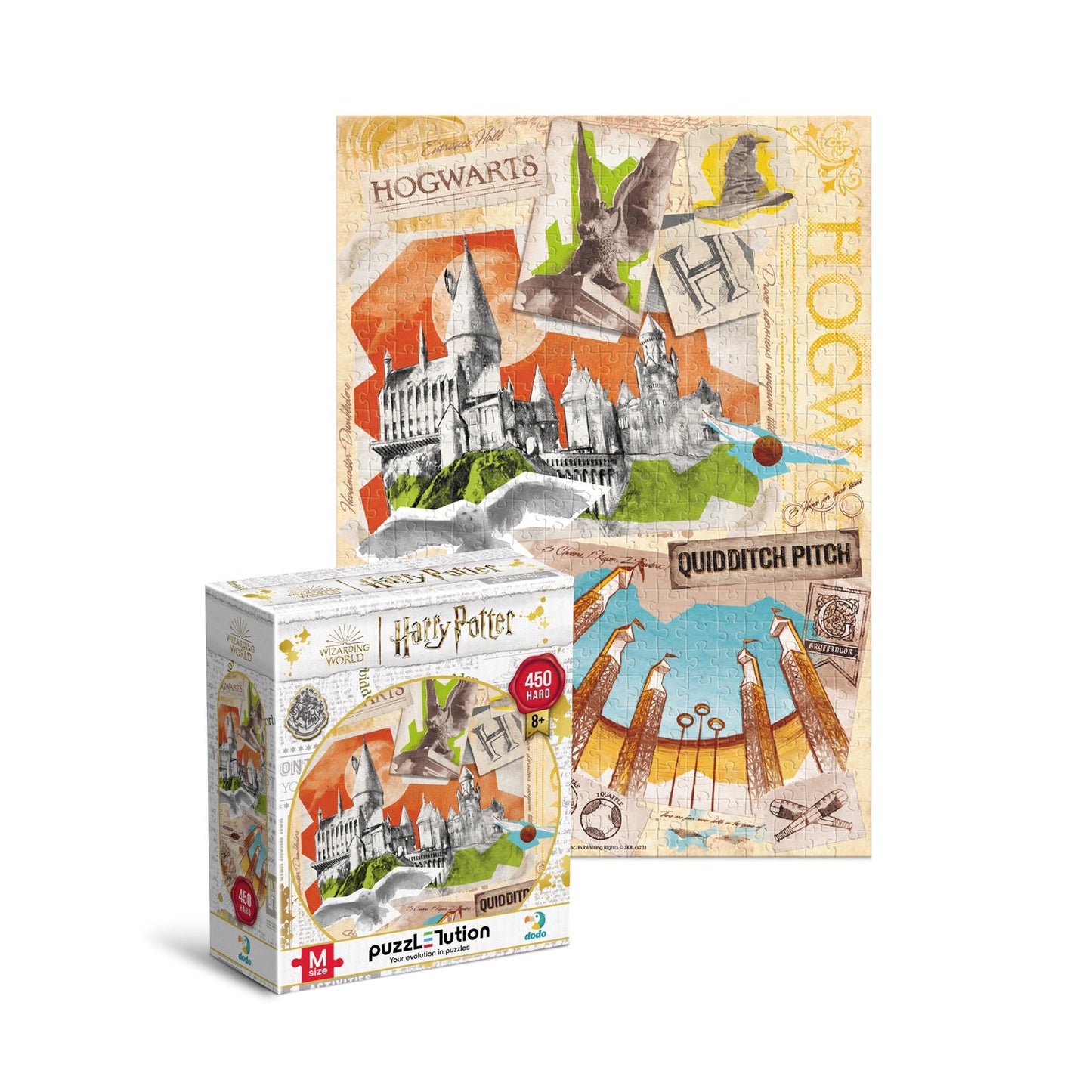 Puzzle Hard M Harry Potter Hogwarts school and Quidditch field - 450 pcs