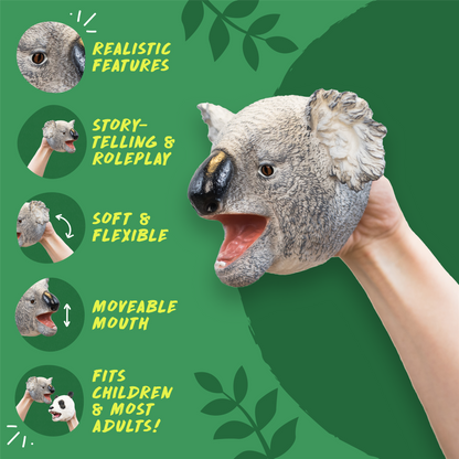 Wild Thingz Hand Puppet - Grey Koala