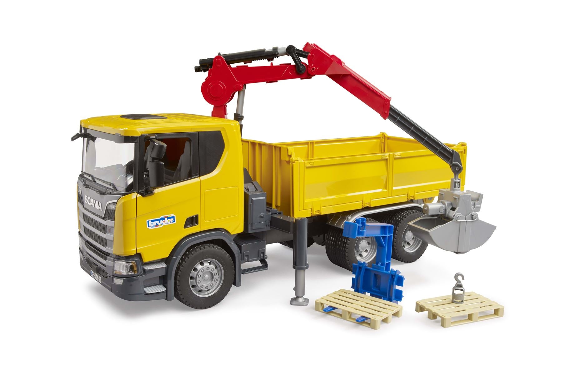 Scania Super 560R Construction truck with crane and 2 pallet - 17336