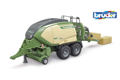 Krone BiG Pack 1290 HDP VC with 2 square bales of hay