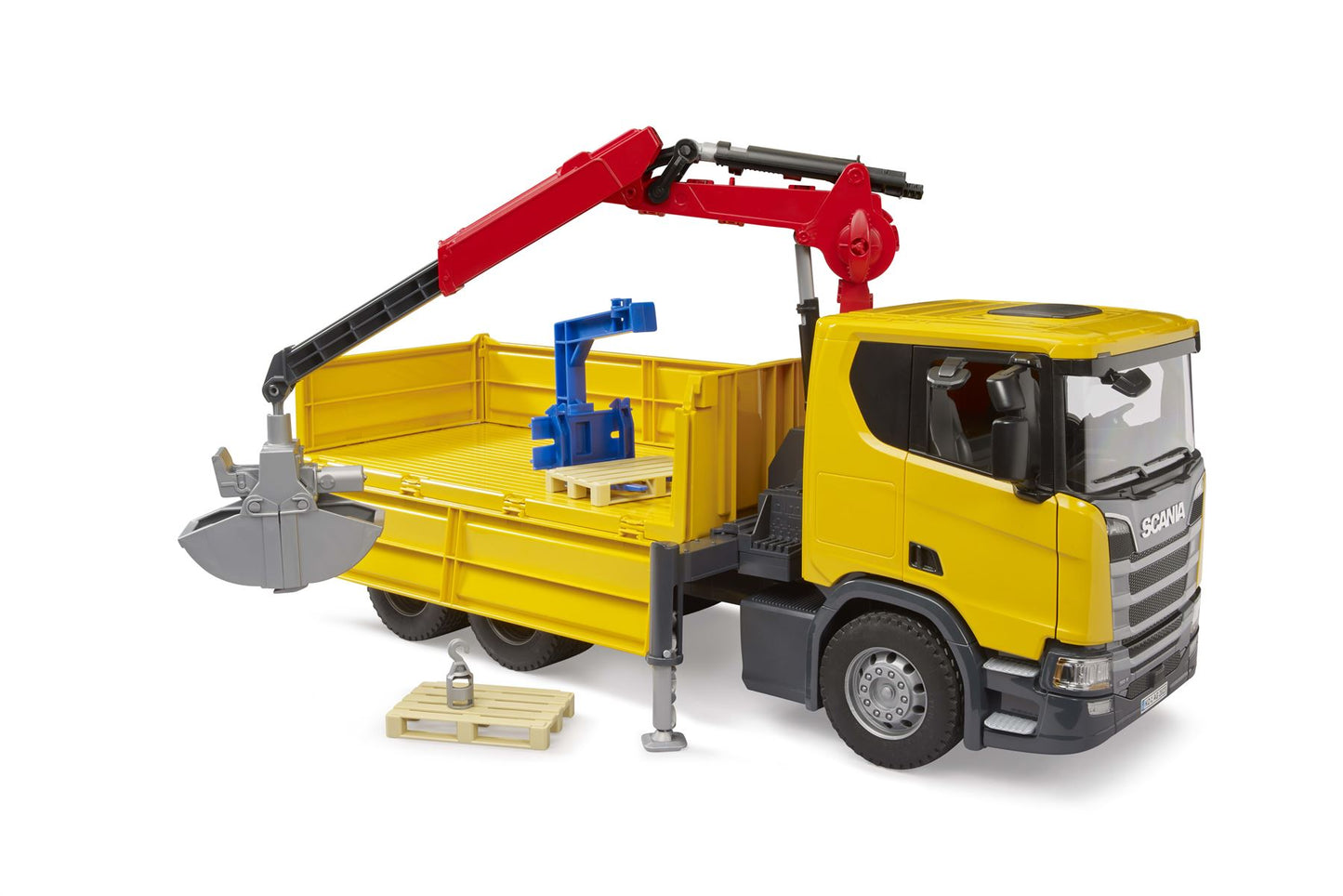 Scania Super 560R Construction truck with crane and 2 pallet