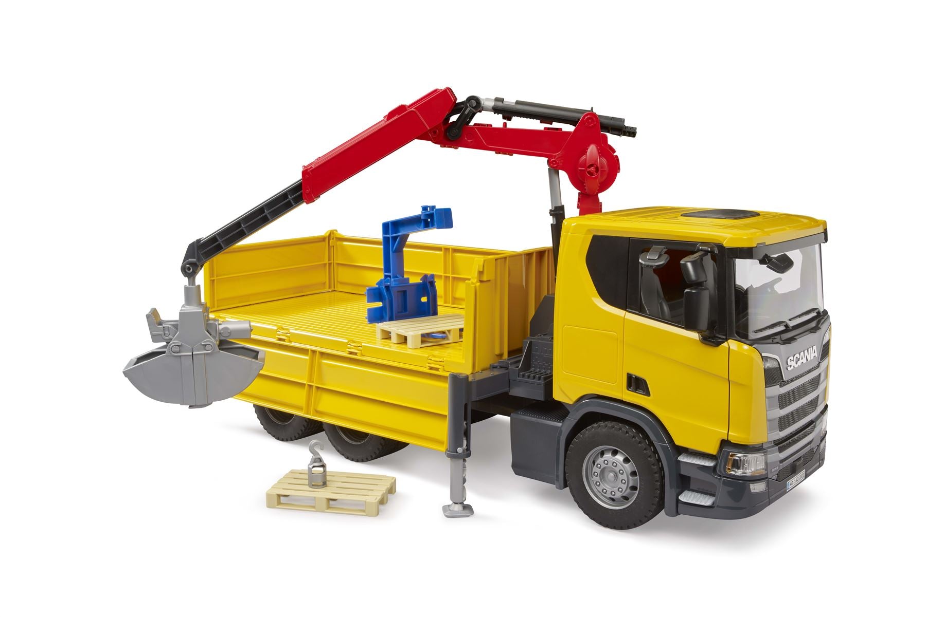 Scania Super 560R Construction truck with crane and 2 pallet - 17336