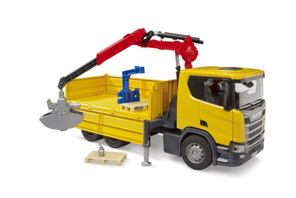 Scania Super 560R Construction truck with crane and 2 pallet - 17336