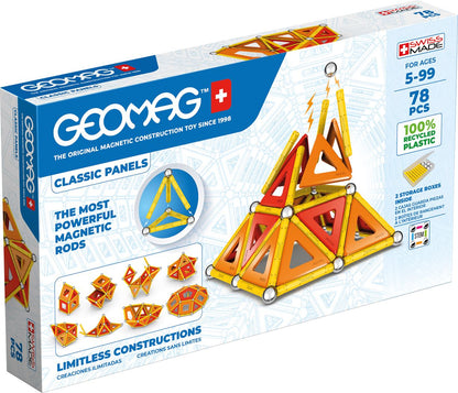 Geomag Magnetic Panels - 78 Pieces