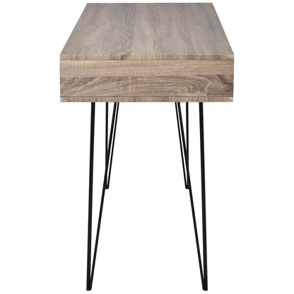 20136 vidaXL Desk with 2 Compartments Grey - Multicolour - 110 x 50 x 76 cm