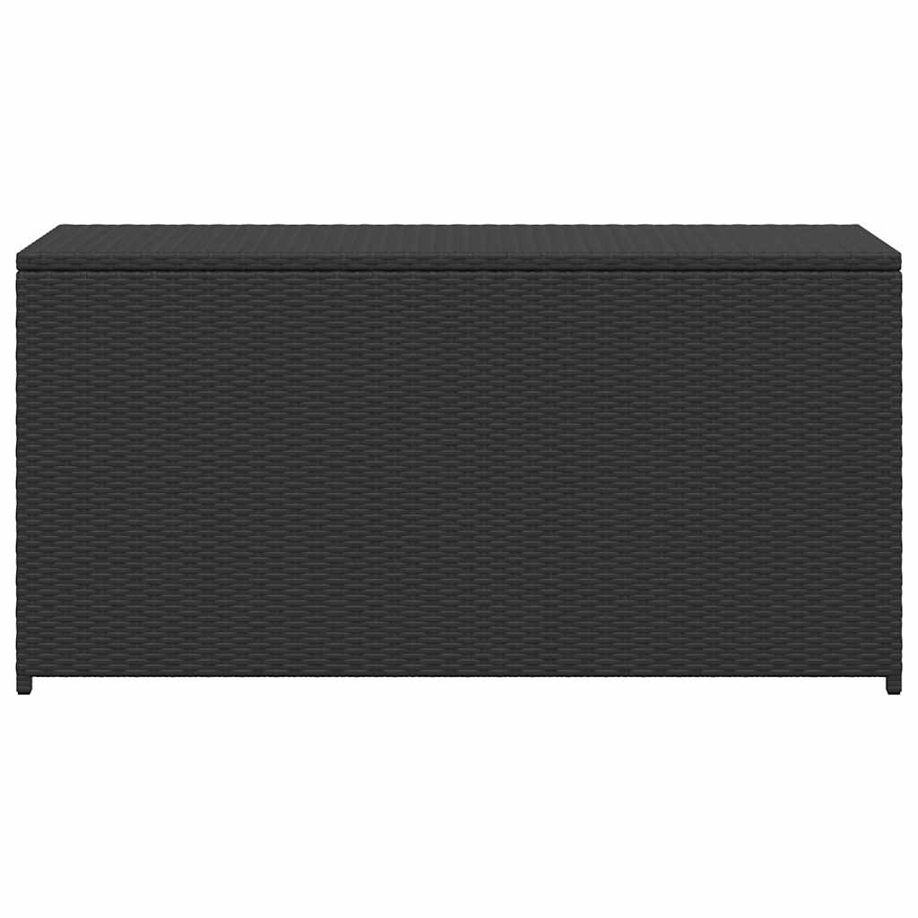 vidaXL Garden Storage Box Black 120x50x60 cm Poly Rattan