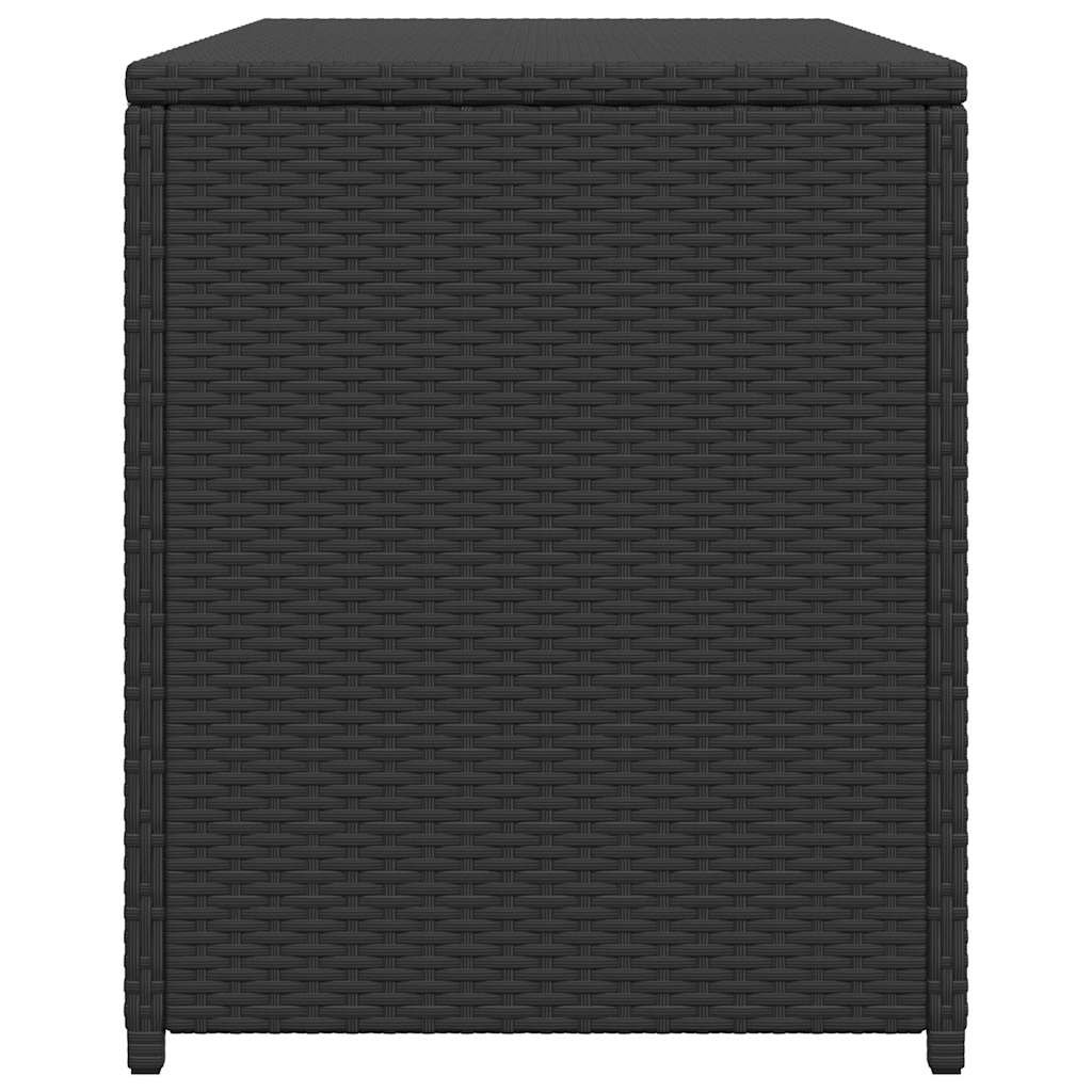 vidaXL Garden Storage Box Black 120x50x60 cm Poly Rattan