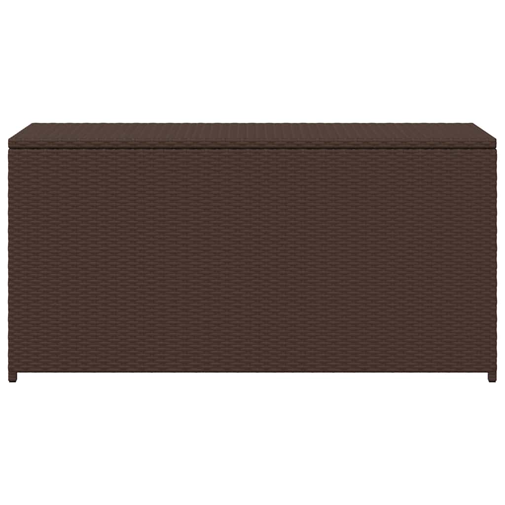 vidaXL Garden Storage Box Brown 120x50x60 cm Poly Rattan