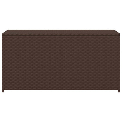 vidaXL Garden Storage Box Brown 120x50x60 cm Poly Rattan
