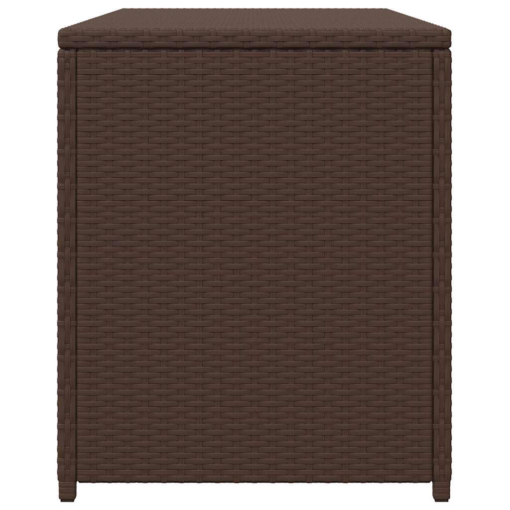 vidaXL Garden Storage Box Brown 120x50x60 cm Poly Rattan